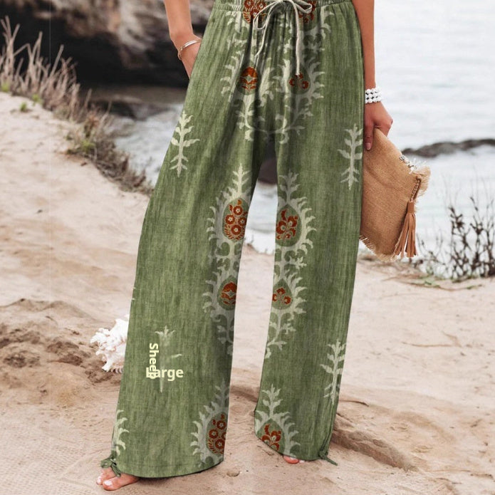 High Waist Casual Loose Wide Leg Pants