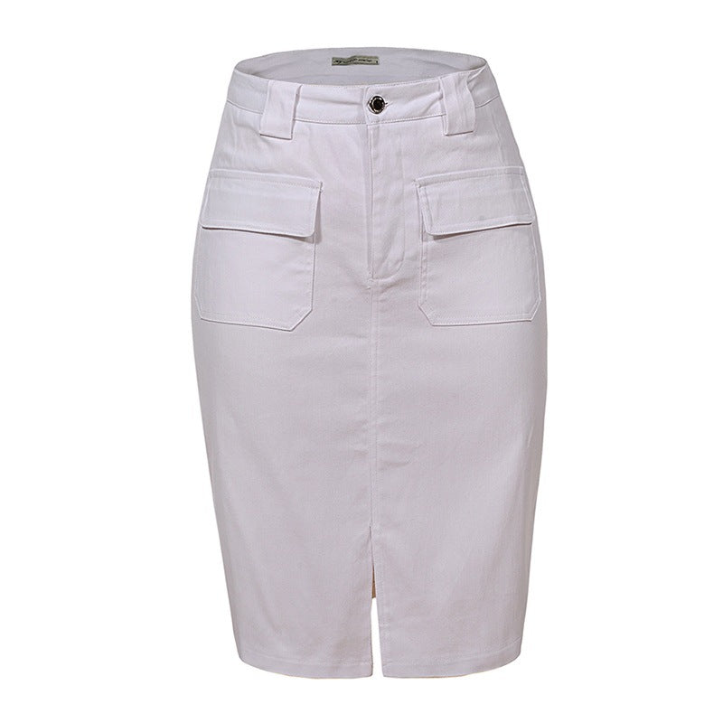 Fashion Summer Women Denim Pencil Skirt High Waist
