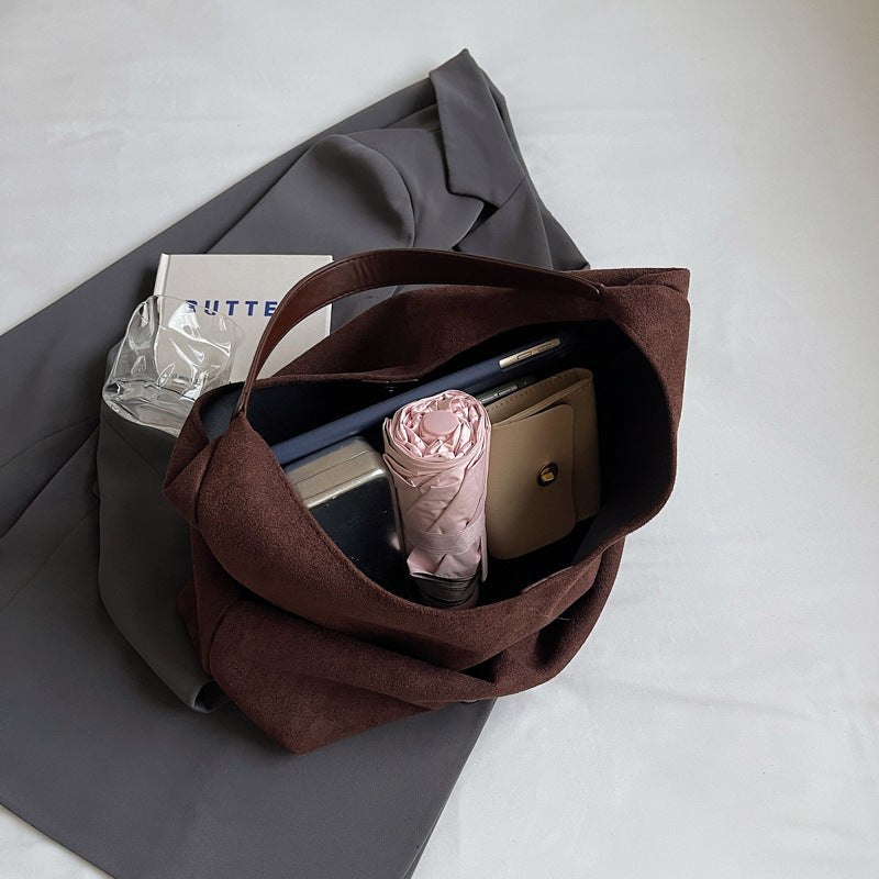 Autumn And Winter Commuter Shoulder Bag Suede Women