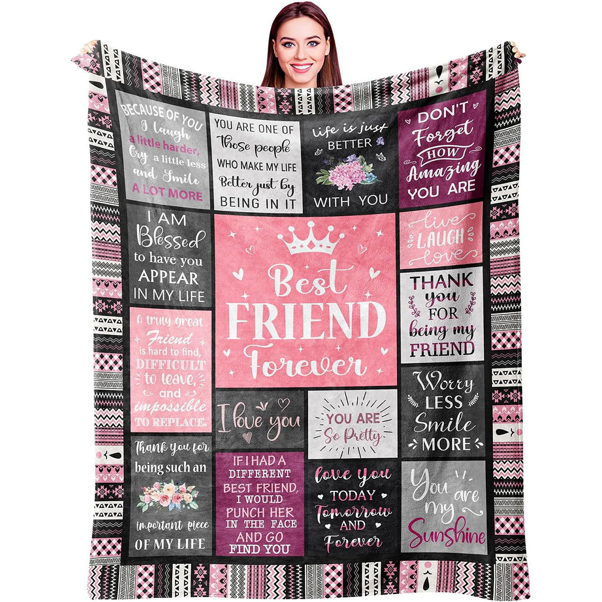 Flannel Blanket Printed Party Bedroom Decoration