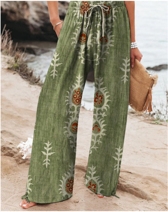 High Waist Casual Loose Wide Leg Pants