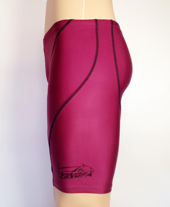 Mercerized Anti-chlorine Professional Competition Five-point Training Competition Quick-drying Swimming Trunks